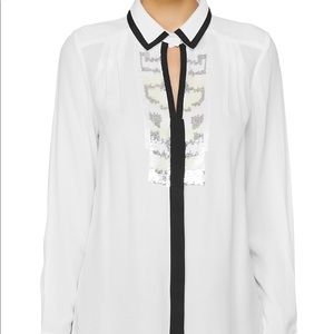 FRENCH CONNECTION sequin shirt